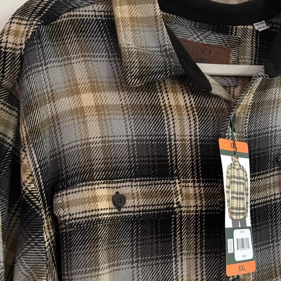 Orvis Black and Tan Plaid Shirt - Picture 5 of 6
